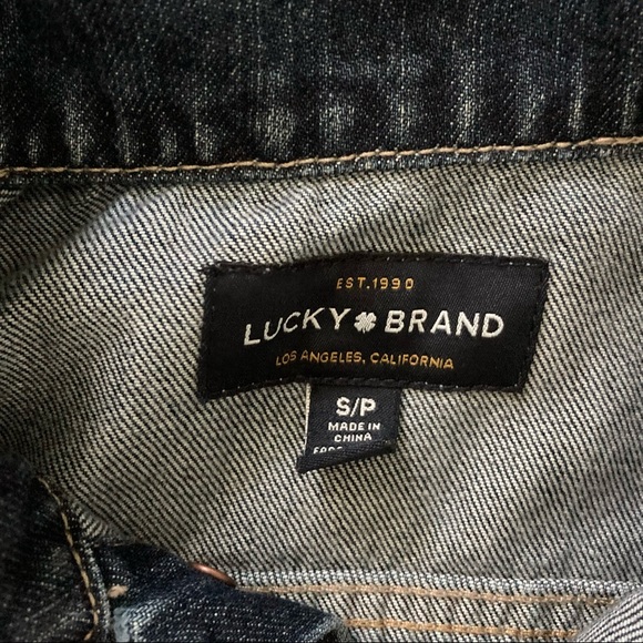 LUCKY BRAND THE TOMBOY TRUCKER JEAN JACKET SIZE S - Picture 6 of 7
